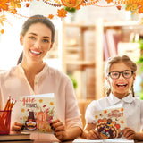 Saillong 12 Pack Thanksgiving Diamond Painting Greeting Card Kits DIY Fall Diamond Art Cards with Envelopes Pumpkin Turkey 5D Rhinestones Paint Card for Adults DIY Crafts Family Friend Birthday Gifts Saillong