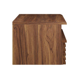 Modway Render Mid-Century Modern, Wall-Mount Nightstand, Walnut Modway