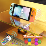 Bestier LED TV Stand for 75 Inch TV Large Entertainment Center Gaming with Storage Glass Shelves Two Cabinets Modern TV Console for Living Room Bestier