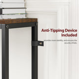 ZENY 70 Inch Console Table with Outlet, Narrow Sofa Table with Charging Station, Long Entryway Table, Hallway Table, Behind Couch Table for Living Room, Entryway, Foyer, Rustic Brown ZENY