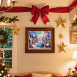 cviokrdu Christmas Paint by Numbers Kit for Adults - Snow Scene Adult Paint by Number Kits on Canvas, DIY Christmas Oil Painting for Gift Home Wall Decor (20x16inch) cviokrdu