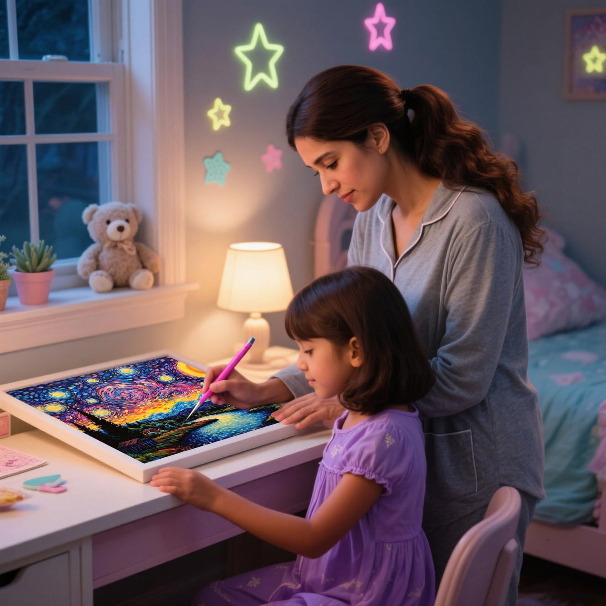 3 Pack Aurora Sun and Moon Starry Sky Diamond Art Kits for Adults,Fantastic Landscape Lake Village Diamond Painting Kits for Beginners,DIY Full Drill Dots Gem Art Paint for Home Wall Decor 12x12 in VIGEGU