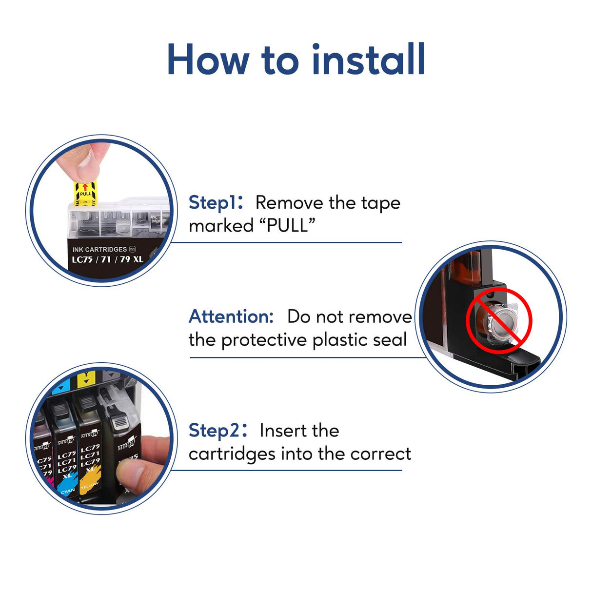 MIROO Compatible Ink Cartridge Replacement for Brother LC75 LC71 LC79 XL 15 Pack, Work for Brother MFC J280W J825DW J430W J835DW J625DW J425W J6710DW J280W J6910DW J5910DW J6510DW J435W Printer MIROO