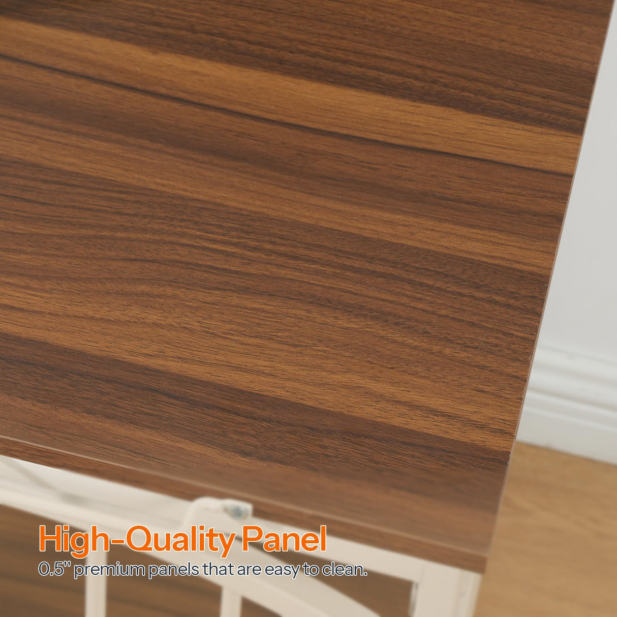 HOOBRO Foldable Dog Crate Furniture, 31.5" Indoor Dog Kennel No Assembly, Wooden Dog Cage Decorative Side End Table, for Medium Small Dogs, White and Walnut WH86GW03 HOOBRO