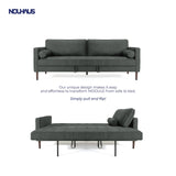 Nouhaus Module, Sleeper Sofa Bed Couch. 7ft Luxury Convertible Sofa Futon Bed with No Roll Together Latex. Pull Out Couch Bed for Bedroom Couch, Small Apartment Furniture Sofas or RV Couch Nouhaus