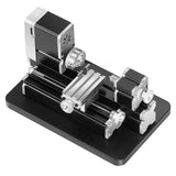 VEVOR Didactical Mini Metal Lathe Machine, 2.76 x 5.12 in, 36W Power Metal Lathe, 20,000 RPM Speed, with 3-jaw Chuck, Aluminum Alloy Handwheel, for Processing Precision Parts Soft Metals Wood Plastics VEVOR