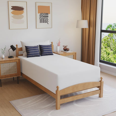 FDW 14 inch Gel Memory Foam Mattress Medium Firm Mattresses for Cool Sleep Relieving No Fiberglass CertiPUR-US Certified Mattress in a Box,Twin FDW