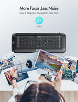 SINOPUREN 9-Inch Thermal Laminator Machine, 3-in-1 Laminator with Built-in Paper Trimmer, Hole Punch & Corner Rounder, 10 Laminating Pouches, Fast 3-Min Warm-Up, Jam-Free for Home, Office, School SINOPUREN