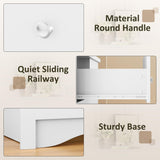 Furmax Dresser for Bedroom with Power Outlet, 6 Wood Dresser, Chest of Drawers, for TV up to 65 inch, TV Stand Storage Chest of Drawers for Hallway Entryway (White) Furmax