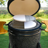 Half Moon Baking Stone Pizza Baking Stone for Big Green Egg XL, 2Pack 19.7" Cooking Stone Ceramic for Kamado Joe Big Joe II, for Primo Oval XL, for Vision Grills XL,forCharGriller Akorn Kamado Kooker Burly grill