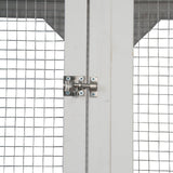 LINKHOO 71" Large Wooden Catio Outdoor Cat Enclosure with Perches and Condos, Cat House Indoor w/Waterproof Roof, 5 Platforms & 2 Resting Box, UV Resistant, Cat Shelter for Outside Patio, White LINKHOO