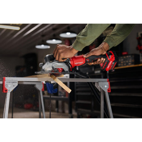 CRAFTSMAN V20 4-1/2 Inch Cordless Circular Saw, Bare Tool Only (CMCS405B) CRAFTSMAN