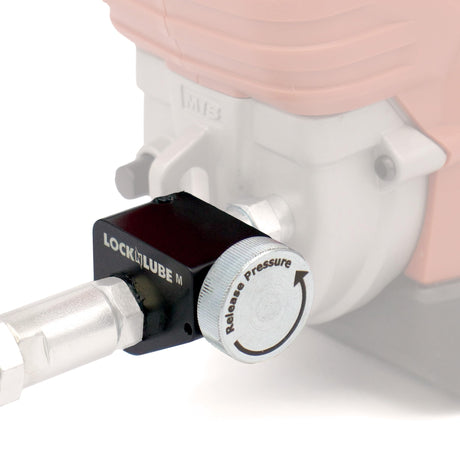 LockNLube Pressure Return Valve for Use with Cordless Grease Guns. No More Pressure Locks! Returns Grease to The Tube. Releases Hose backpressure. LockNLube
