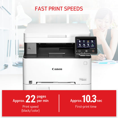 Canon Color imageCLASS MF652Cw - Wireless Laser Printer, Multifunction with Scanner, Copier, Mobile Ready, 3 Year Limited Warranty, 22 PPM Color, White