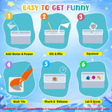Magic Water Elf Toy Kit– 20 Magic Gels (2 Glow-in-The-Dark) & 18 Sea Creature Molds, DIY Aqua Fairy Water Gel Crafts Toy, Make Water Pets & Squishy Figures, Fun Birthday Gift for Kids Ages 3+ Shabebe