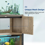 Tatub 40-50 Gallon Fish Tank Stand with Power Outlets, Metal Aquarium Stand with Accessories Storage, Heavy Duty Fish Tank Table Suitable for Turtle, Reptile Terrarium, 1000LBS Capacity Tatub