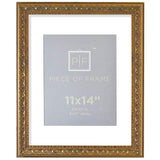 Golden State Art, 11x14 Ornate Finish Photo Frame, with White Mat for 8x10 Picture & Real Glass, Color: Bronze Golden State Art