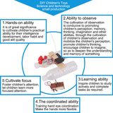 Wooden Electric Wind Powered Boat Model Kit, Science Experiment Kit for Youth Age, Wireless Remote Control Wind Boat Stem Project, Educational DIY STEM Set for Youth OULUN