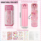 Create Your Own Decorated Water Bottle for School - Jewel Stickers for Girls Age 6-10 ZNHIS
