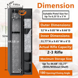 Karini 2-3 Gun Safe, Gun Safe for Rifles and Pistols, Rifle Safe,Gun Safe for Guns with Quick Access, Gun Safes for Rifles and Shotguns with Removable Gun Racks and Pockets Karini