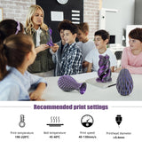 iSANMATE 3D Printer Filament, PLA Filament 1.75mm Dual Color Filament, Shiny Silk PLA Coextruded Filament, 3D Printing Filament Magic PLA, 1 kg/Spool (Black+Purple) iSANMATE