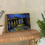 Scratch Art Rainbow Painting Paper, 4 Pcs Vincent Van Gogh Engraving Art & Craft Set, DIY Sketch Card Scratchboard for Kids & Adults, Cafe Terrace at Night, Sunflowers, Starry Night Over the Rhone(VG) VTEAS