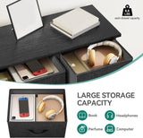 YITAHOME Dresser with 5 Drawers - Fabric Storage Tower, Black Dresser & Chest of Drawers, Organizer Unit for Bedroom YITAHOME
