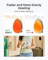 xTool Mini Heat Press Machine - Ultra Light Portable Small Heat Press Machine for T-Shirts Shoes Hats, Mini Iron for Crafting with 3 Settings & Fast Heating for DIY Heating Transfer Projects xTool