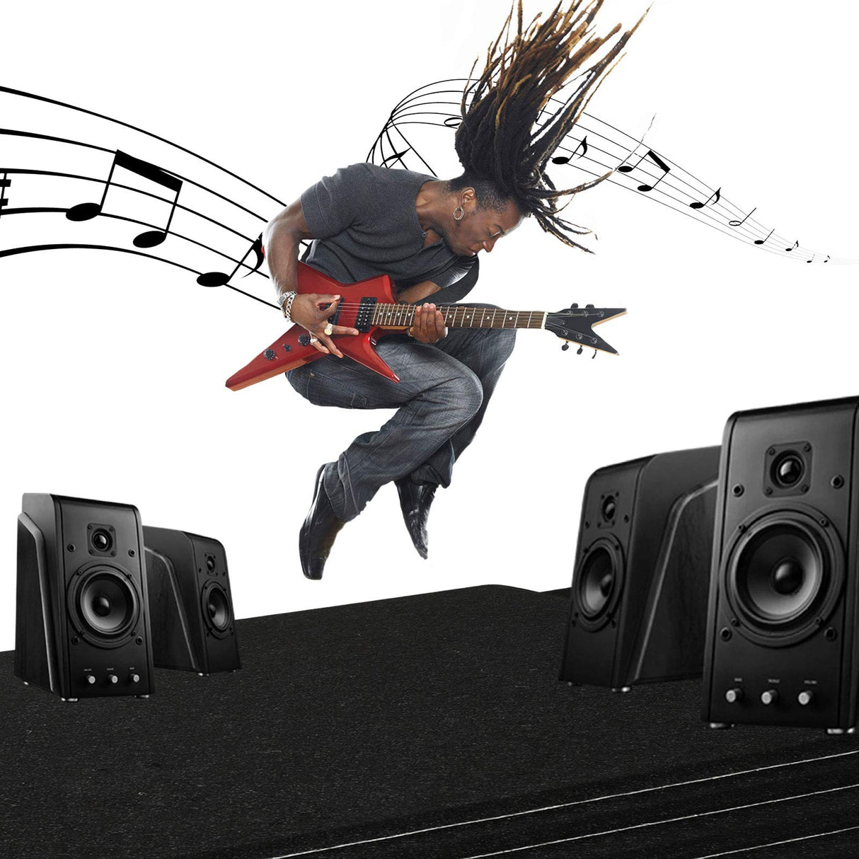 18 Pack Black Acoustic Panels 12"X12"X 0.4"Sound Absorbing Panel Wall Decoration Soundproof Wall Panels High-Density Sound Deadening Panels Acoustic Treatment Panel For Home Studio Dmsky