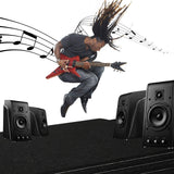 18 Pack Black Acoustic Panels 12"X12"X 0.4"Sound Absorbing Panel Wall Decoration Soundproof Wall Panels High-Density Sound Deadening Panels Acoustic Treatment Panel For Home Studio Dmsky