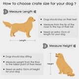 Saudism Dog Crate for Large Dogs, Black Furniture Dog Crate, Large Dog Kennel Indoor, Heavy Duty Wood Dog Cage Table with Drawers Storage, Sturdy Metal, Inner Size: 39.4" L x 22.5" W x 23.3" H Saudism