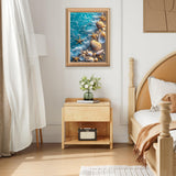 Lxmsja Seashells Diamond Art Kits for Adults, Beach Diamond Painting Kits for Beginners, 5D DIY Full Drill Gem Art Crafts for Adults, Home Wall Decor 12x16 inch Lxmsja