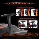 AA Products Gaming Chair Ergonomic High Back Computer Racing Chair Adjustable Office Chair with Footrest, Lumbar Support Swivel Chair - BlackOrange AA Products Inc.