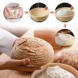 SNAILDIGIT Banneton Bread Proofing Basket Set of 2: 9 Inch Round Sourdough Proofing Bowls for Artisan Bread Making for Professionals and Home Bakers SnailDigit