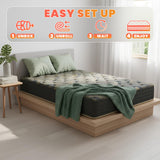 PayLessHere Copper-Infused Luxury Mattress, 11 Inch King, Medium-Firm Feel with Cooling Gel & 800 Quantum Coils, CertiPUR-US Certified, Bed-in-a-Box PayLessHere