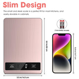 Suidreams Food Scale, 11lb Digital Kitchen Scale Weight Grams and Ounces for Baking, Cooking and Meal Prep, 1g / 0.1oz Precise Graduation with 6 Units and Tare Function, LCD Display & Stainless Steel SUIDREAMS