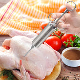 Grill Bump Meat Injector Syringe Kit for Smoker with 3 Flavor Food Injector Syringe Meat Needles, Injection Marinades Brine for Meat, Turkey; 2-oz, Including Paper and E-Book (PDF) User Manual GRILL BUMP