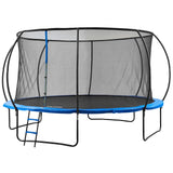 VEVOR 14FT Trampoline with Enclosure Net, Ladder, and Curved Pole, Heavy Duty with Jumping Mat and Spring Cover Padding, Outdoor Recreational for Kids Adults VEVOR