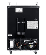 EdgeStar BR3002BL 24 Inch Wide Kegerator Conversion Refrigerator for Full Size Keg - Black EdgeStar