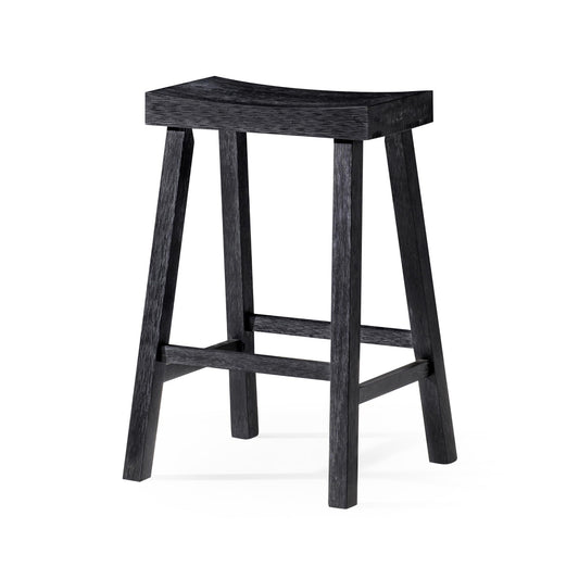 Maven Lane Kitchen Bar Stool, Modern Farmhouse Wood Counter Barstool, Kitchen Island Counterstool, Counter Height Bar Stools For Kitchen, Wide Seat Backless Bar Stools, Vincent 26 Inch, Antiq - WoodArtSupply