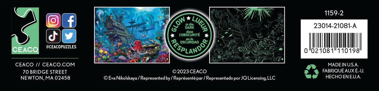 Ceaco - Undersea - Glow - 750 Piece Jigsaw Puzzle Ceaco