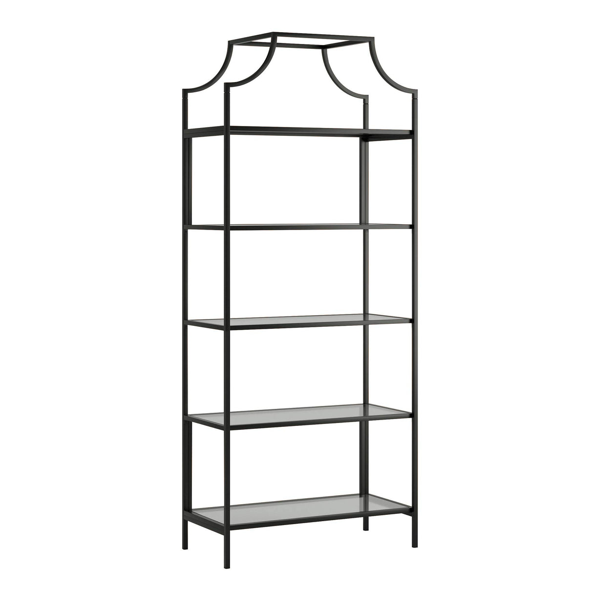 Sauder Harvey Park Bookcase/Book Shelf, Black Sauder