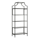 Sauder Harvey Park Bookcase/Book Shelf, Black Sauder