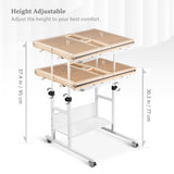 Becko US 2000 Piece Tilting & Rotating Jigsaw Puzzle Table with 8 Drawers & Cover, Foldable Puzzle Board with 5 Tilt Angles & Height Adjustment, Puzzles Storage, for 2000 Pieces Jigsaw Puzzles Becko US