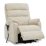 DYNOX 350 LBS Power Lift Recliner Chair for Elderly, Medium Size Dual Motor Lay Flat Infinite Positions Recliner with Heat & Massage(9188,Chenille,Beige) DYNOX