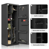 KAER 8-12 Gun Safe Multi-function Gun Safe, Gun Safe for Rifles and Pistols, Gun Cabinet, Large Gun Safe for Home Rifles and Shotguns, Electronic Gun Cabinet with Removable Shelf and Rifle Rack (1450) KAER