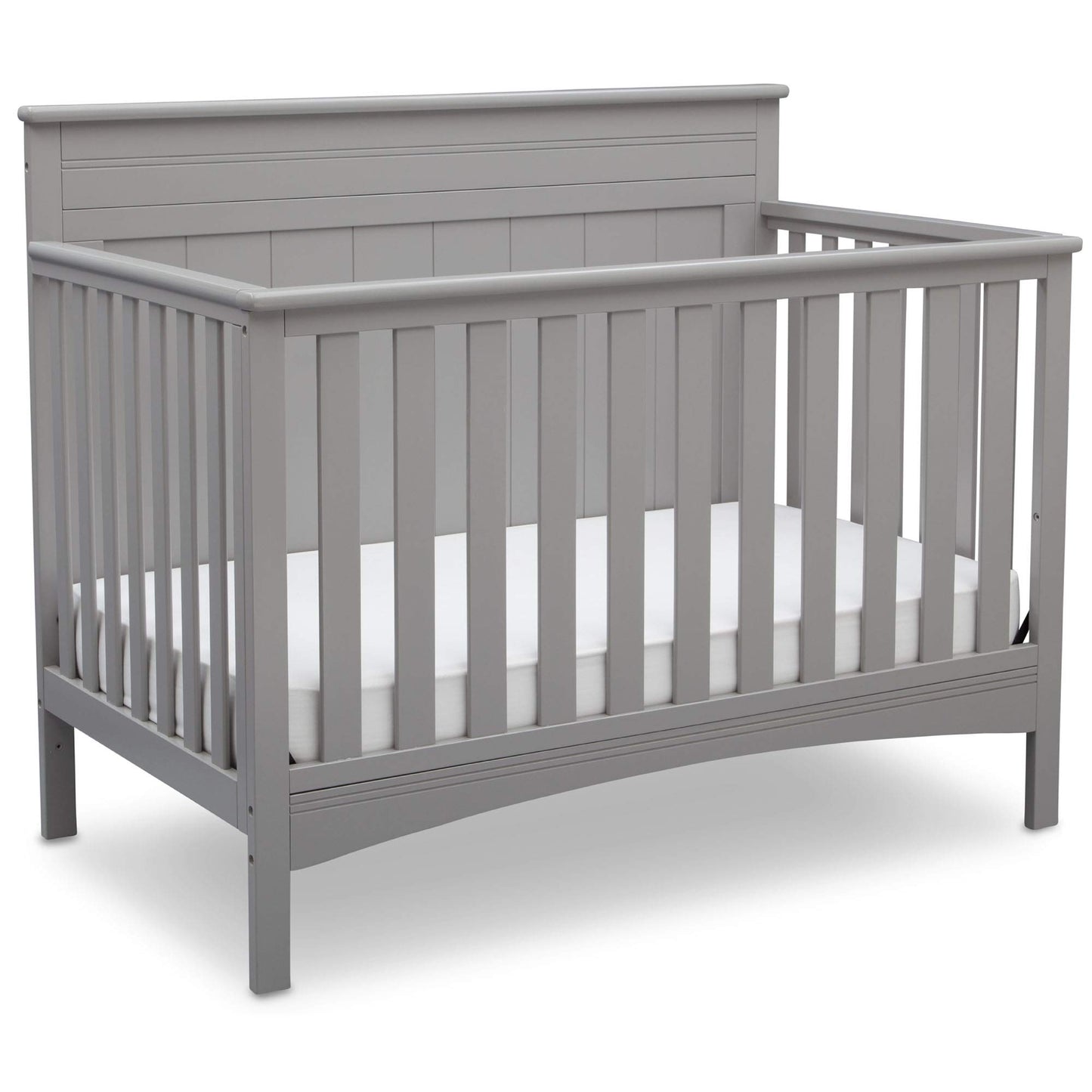 Delta Children Fancy 4-in-1 Convertible Baby Crib - Greenguard Gold Certified, Grey