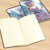 DCIDBEI 2 Pack Notebooks Diamond Painting Angel Blank 5D DIY Special Shaped Crystal Diary Book Elf 50 Sheets A5 Book Journal Fairy Paint by Numbers Kit Sketchbook Diamond Art Note Book DCIDBEI