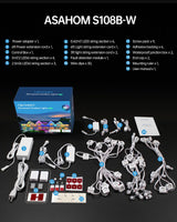 ASAHOM Permanent Outdoor Light Pro S108B, 100FT with 72 RGBCW 70lm LED, WLED Integration, AI Lighting, 30000 Lighting Effect Combination, IP67 Waterproof for Halloween Christmas and Daily Decor, White ASAHOM