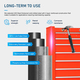 CMFYDAILY 7-Drawers Heavy-Duty Tool Chest, Large Capacity Lockable Tool Cabinet Heavy Duty Mechanic Metal Rolling Tool Box with Drawers and Wheels for Garage CMFYDAILY